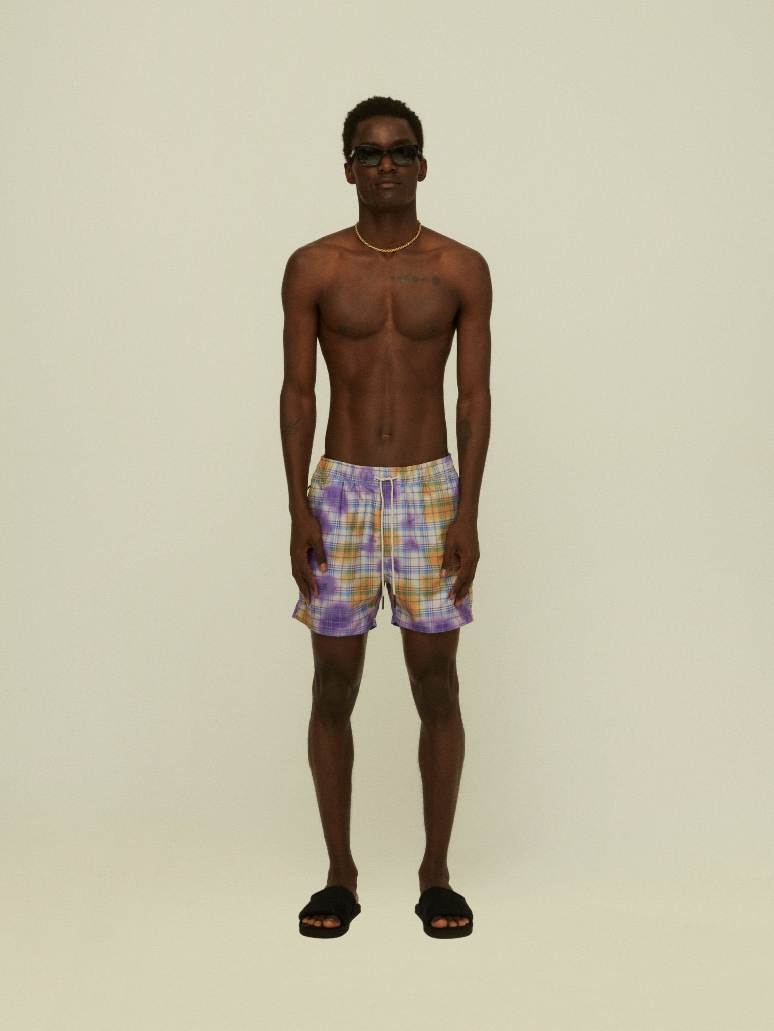 Costume tartan tie dye viola OAS - MONSIEUR