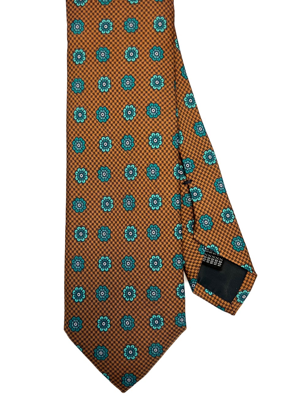 Cravatta seta fantasia margherite arancione Monsieur - MONSIEUR