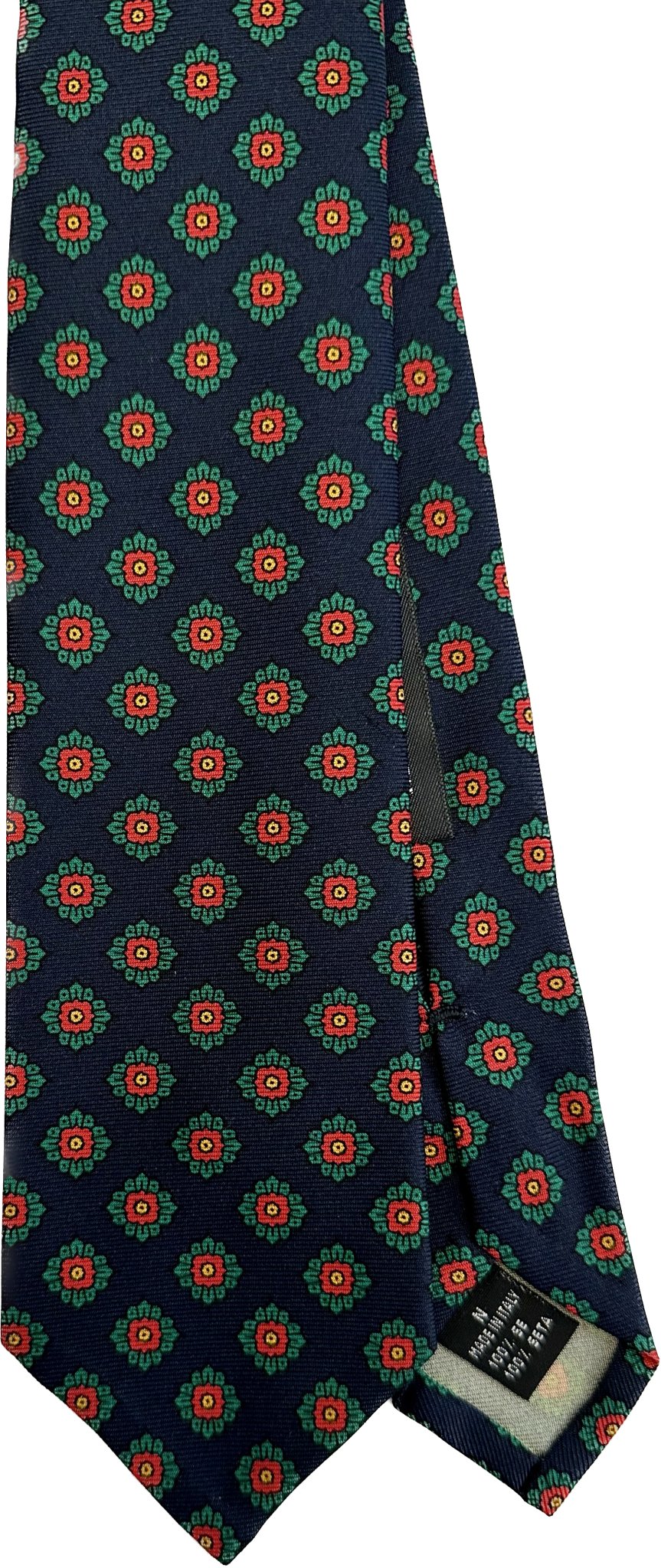 Cravatta seta fantasia navy archivio Monsieur - MONSIEUR