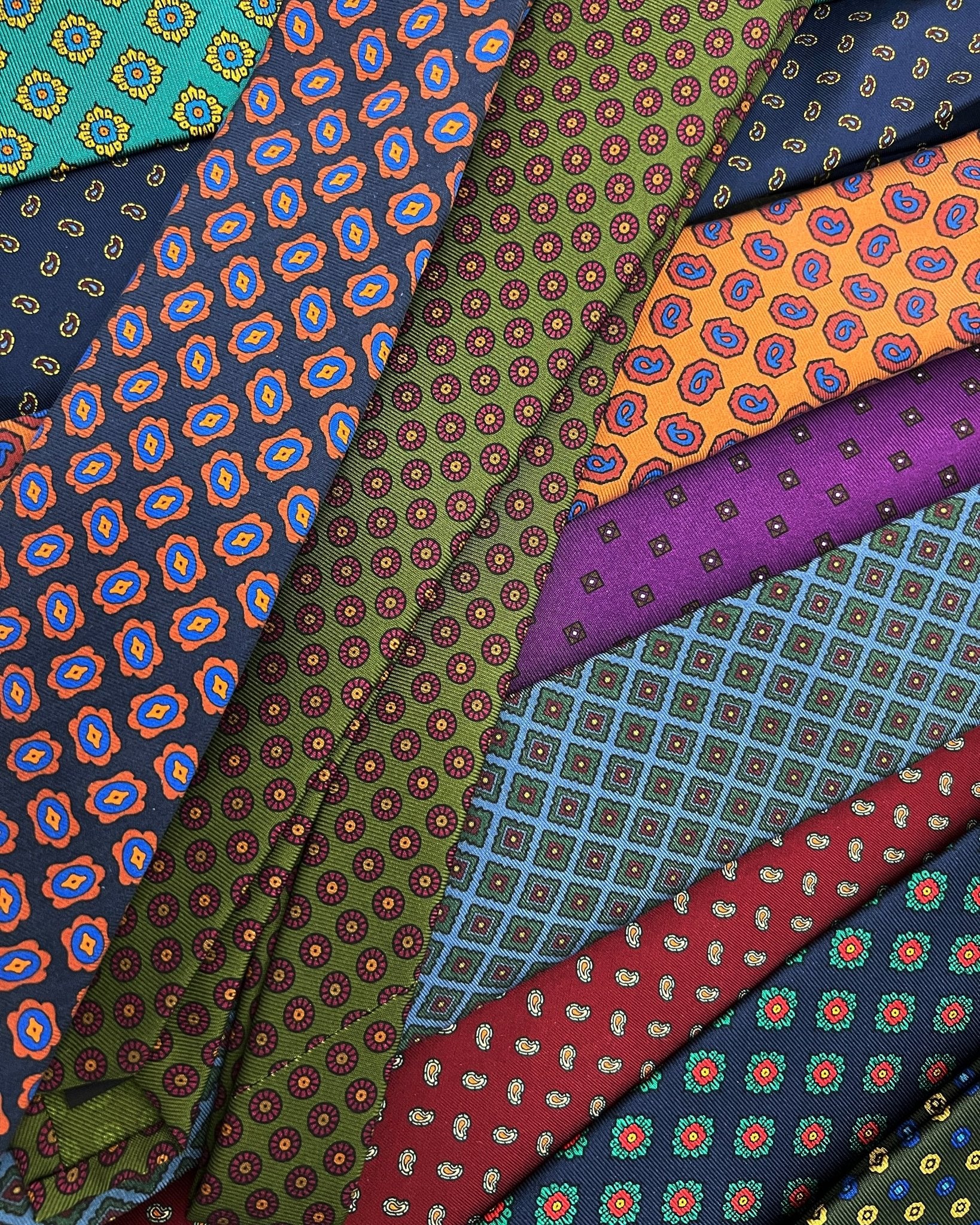 Cravatta seta paisley mattone archivio Monsieur - MONSIEUR