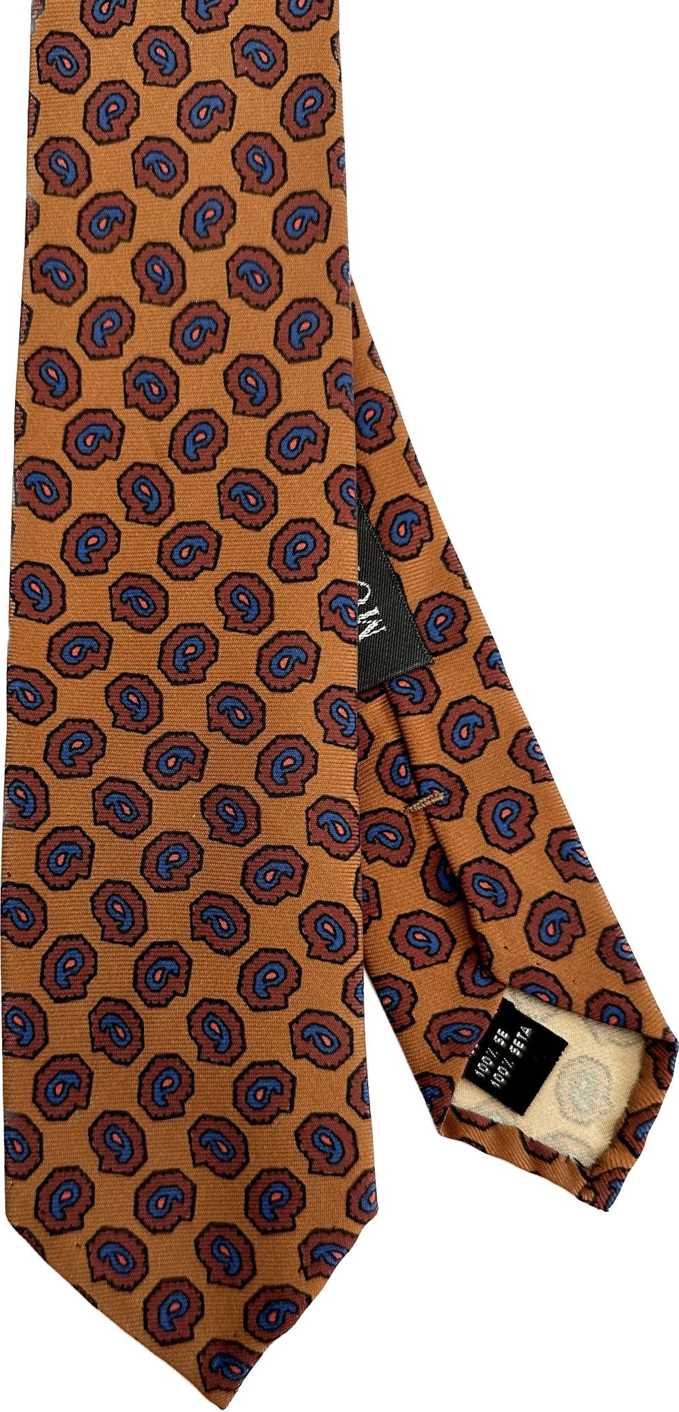 Cravatta seta paisley mattone archivio Monsieur - MONSIEUR