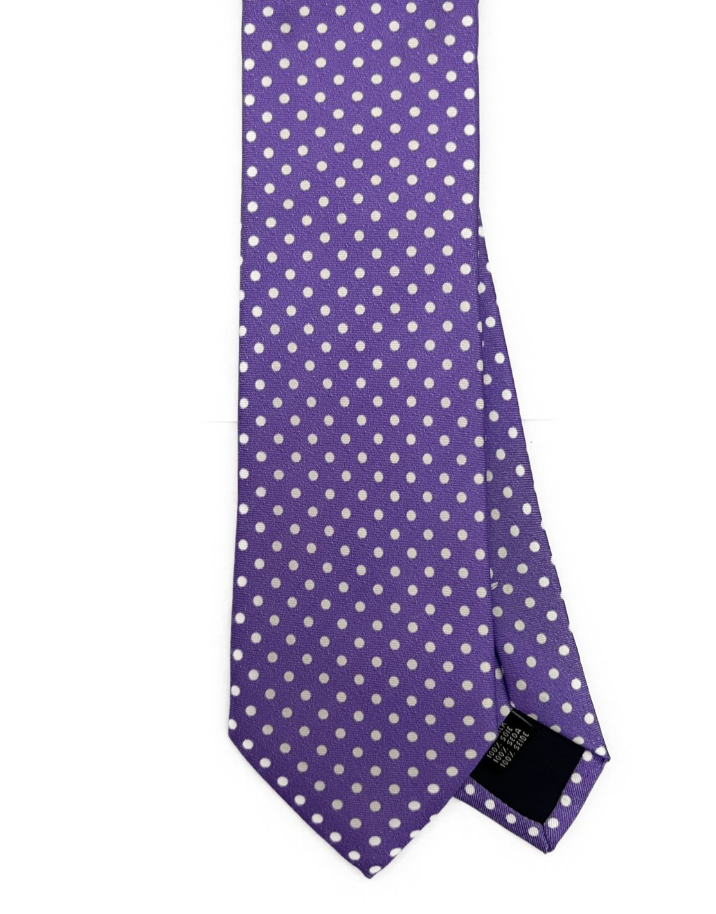 Cravatta seta pois viola Monsieur - MONSIEUR
