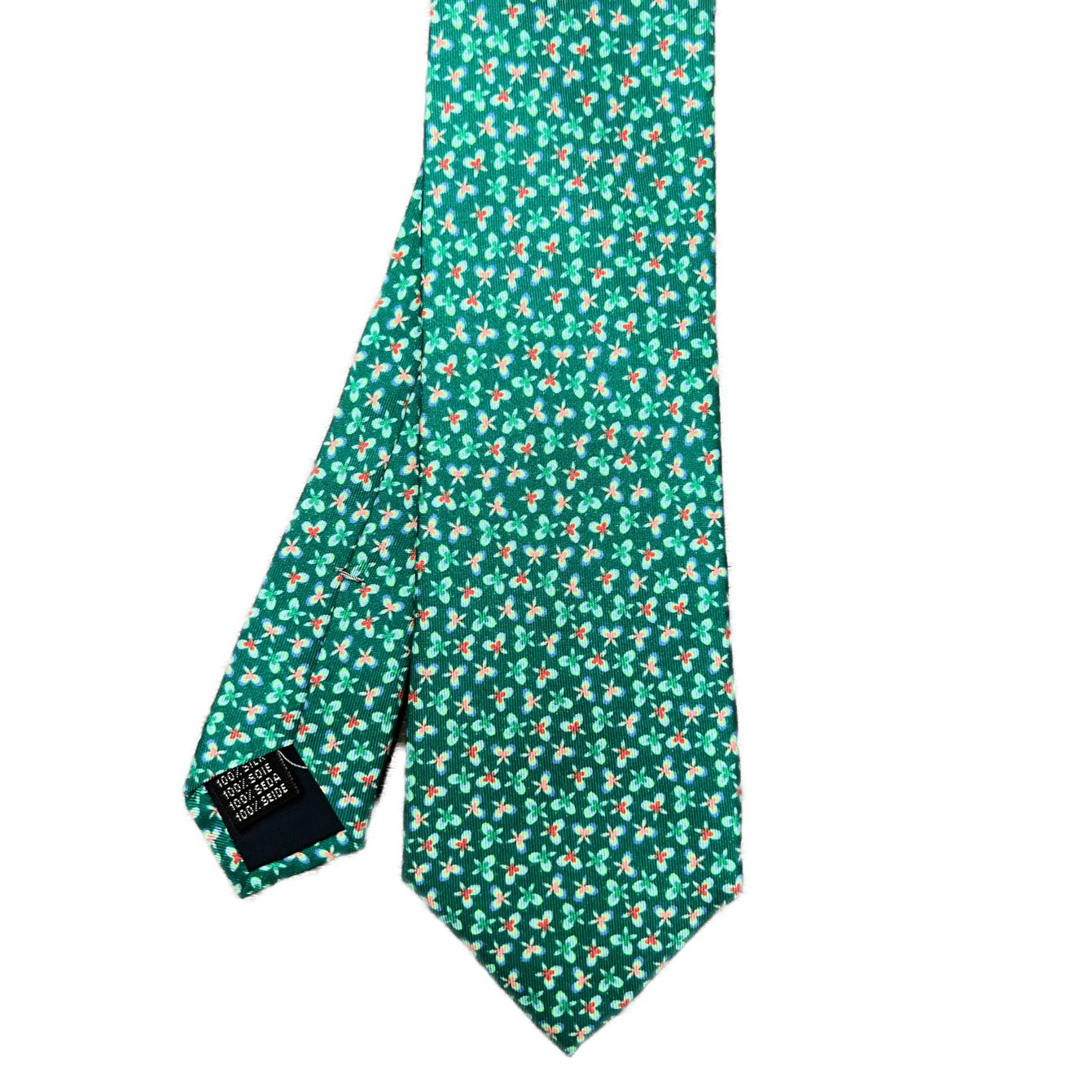 Cravatta seta small butterfly smeraldo Monsieur - MONSIEUR