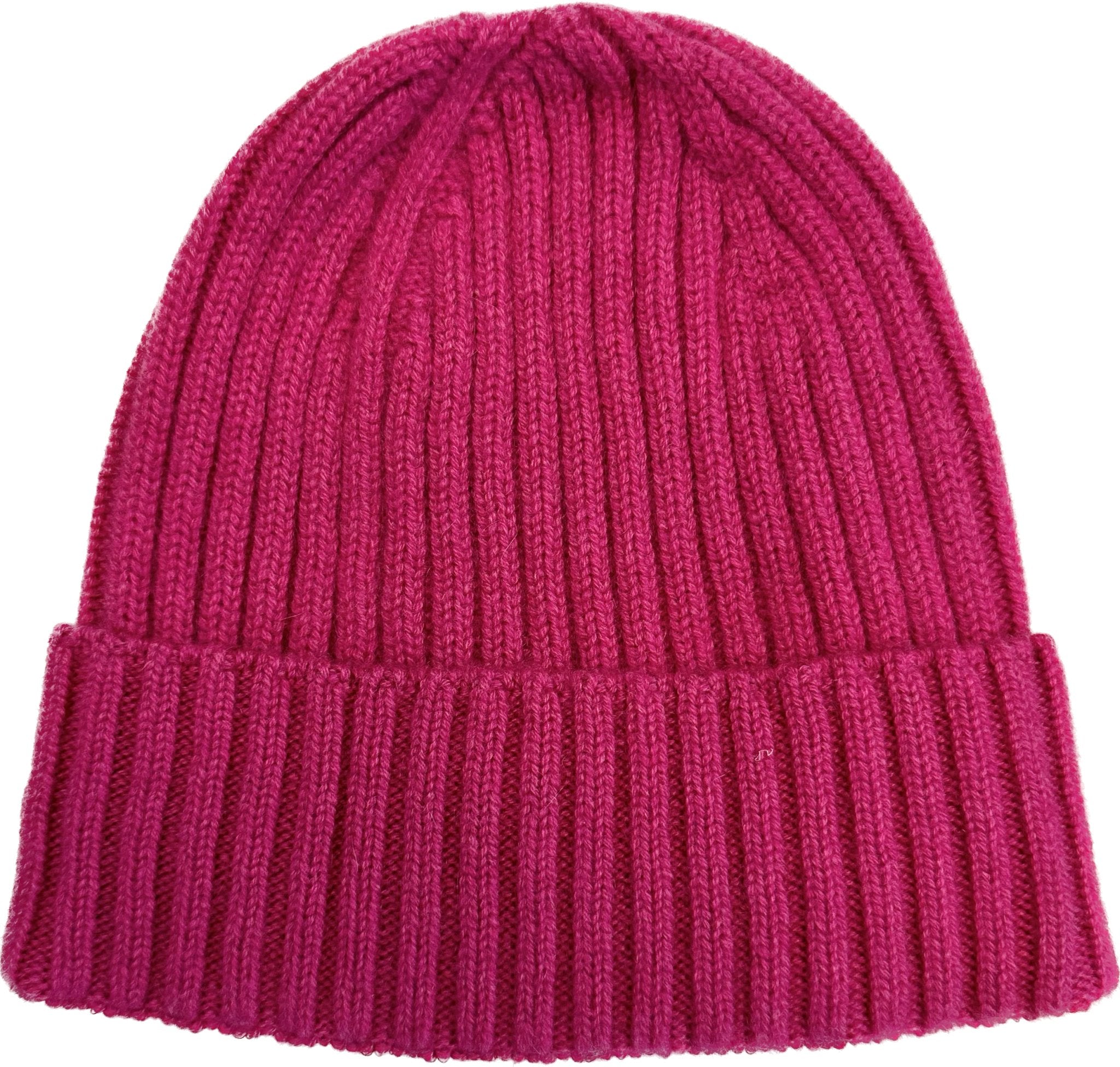 Cuffia coste cashmere fucsia Monsieur - MONSIEUR