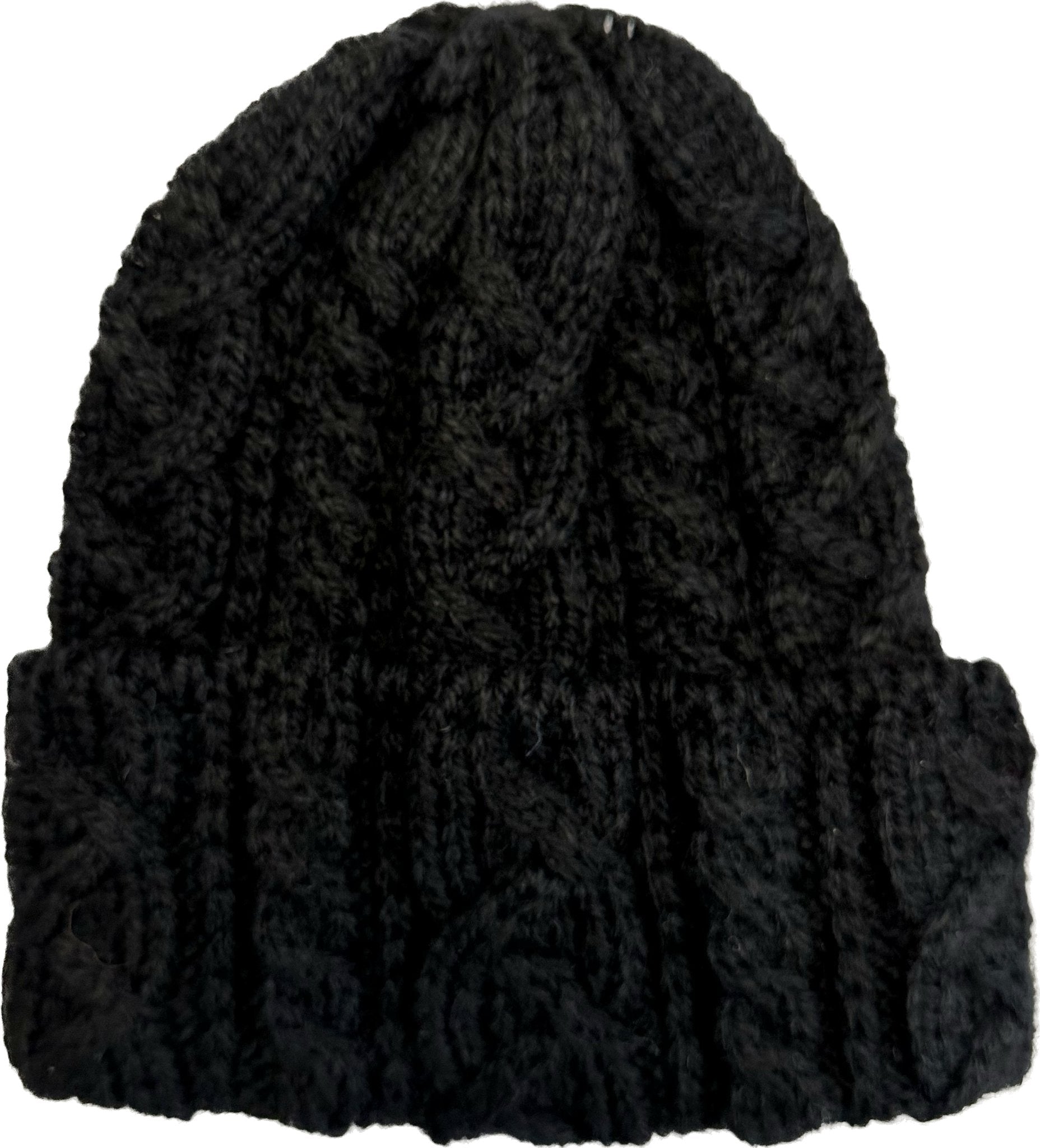 Cuffia treccia alpaca nera Highland2000 - MONSIEUR
