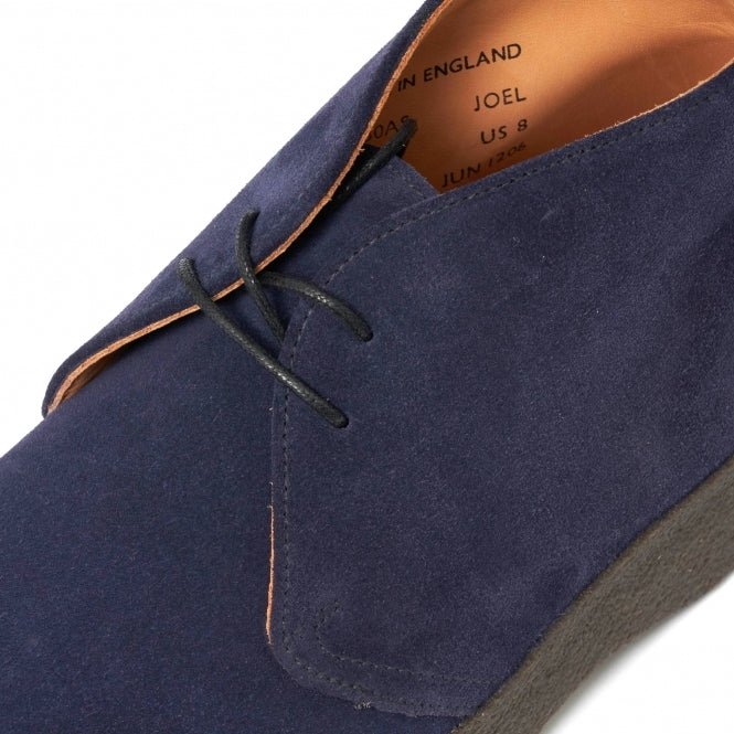 Hi Top Chukka Boot Navy suede Sanders - MONSIEUR