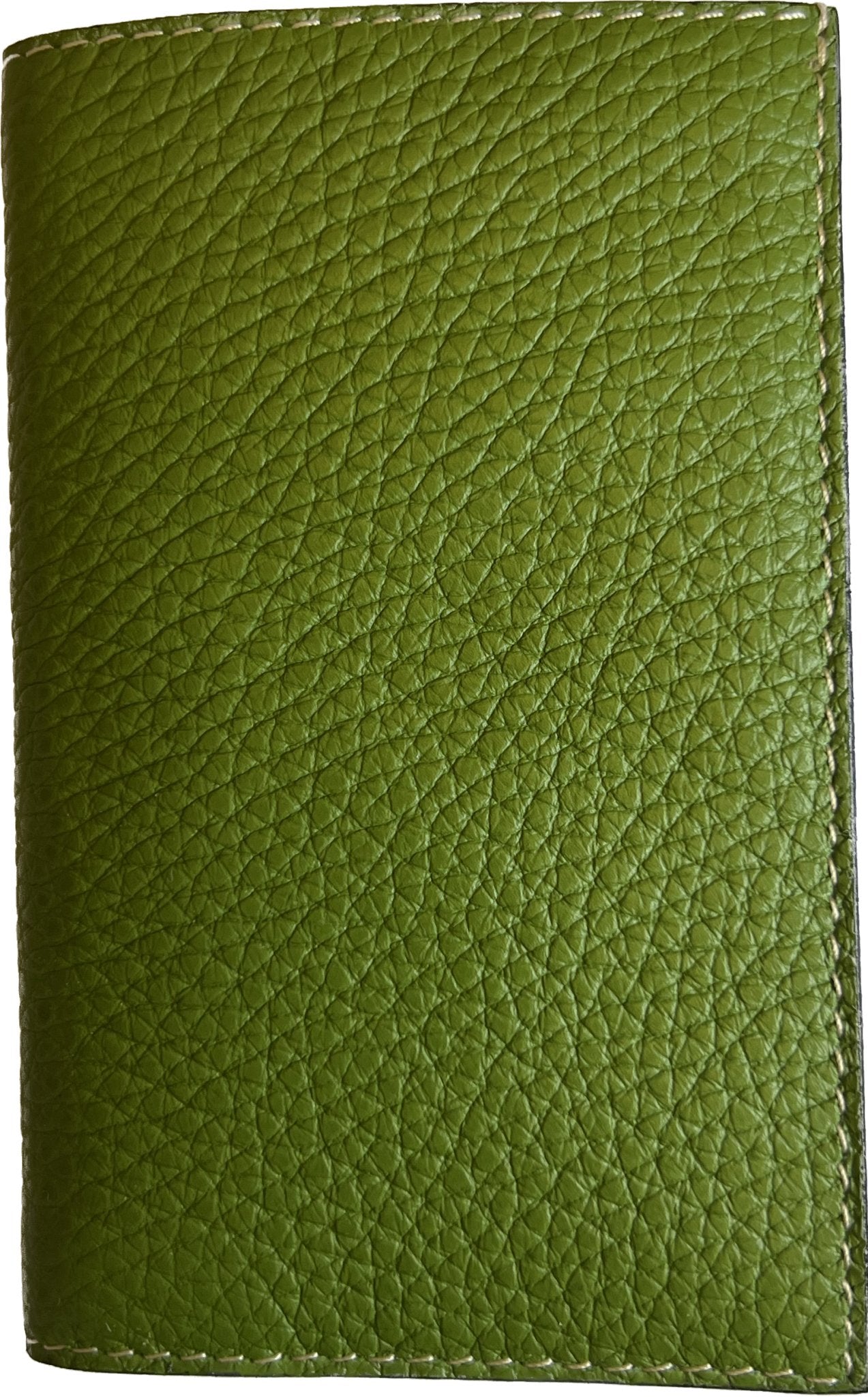 Mini portafoglio pelle verde bruco Monsieur - MONSIEUR