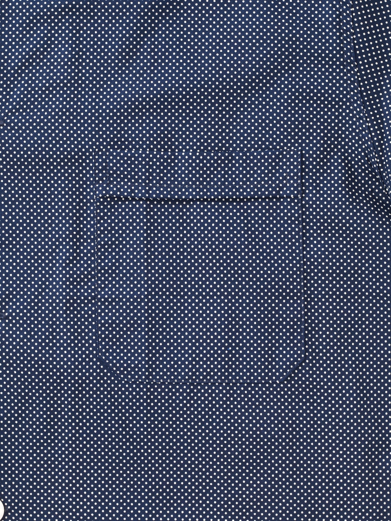 Pigiama lungo cotone blu pois bianco Derek Rose - MONSIEUR