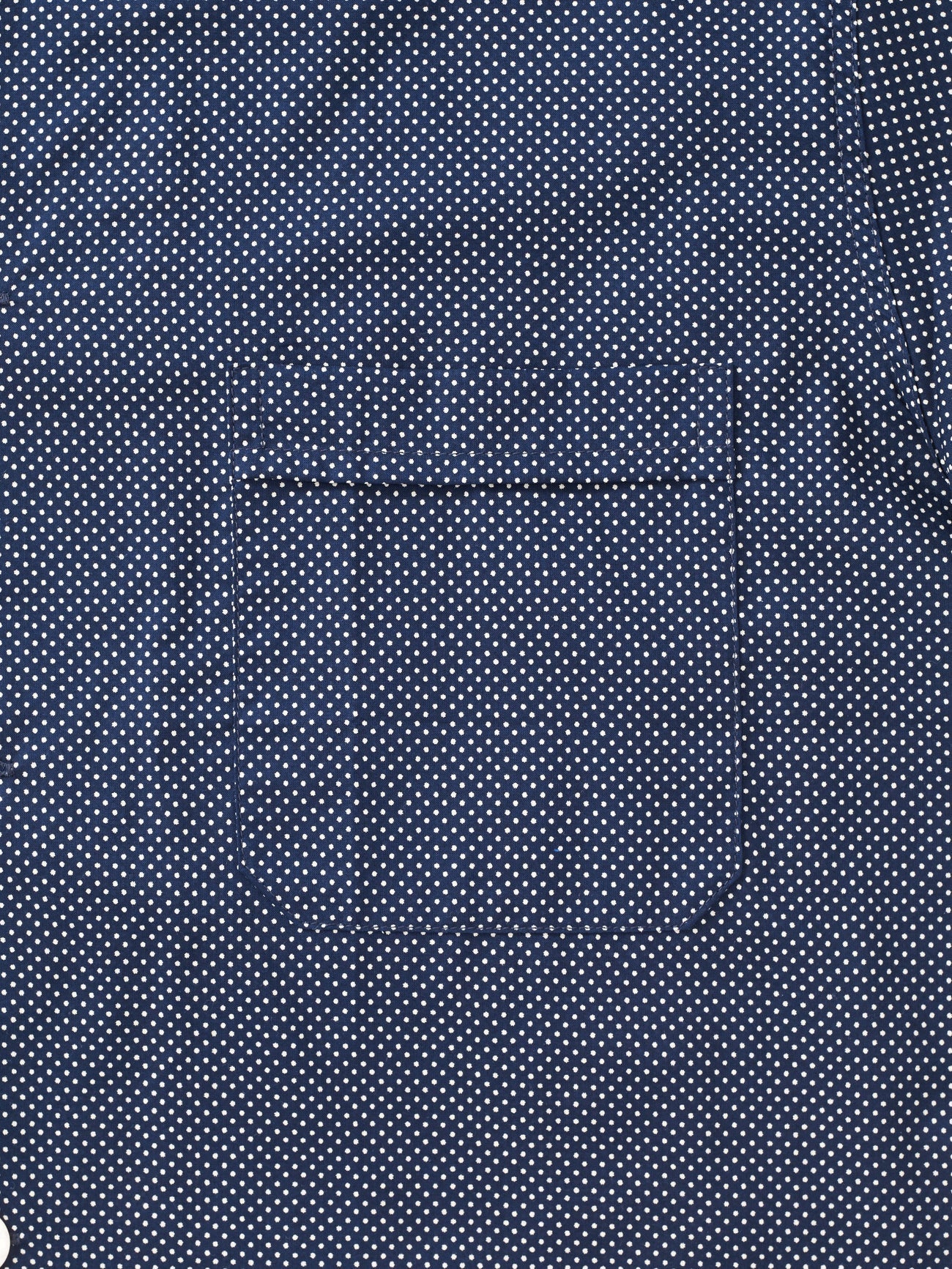 Pigiama lungo cotone blu pois bianco Derek Rose - MONSIEUR