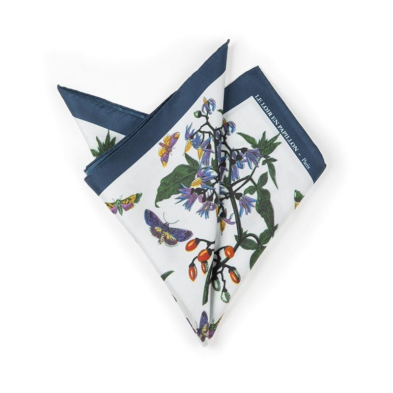 Pocket square Aubepine seta Le Loir En Papillon - MONSIEUR