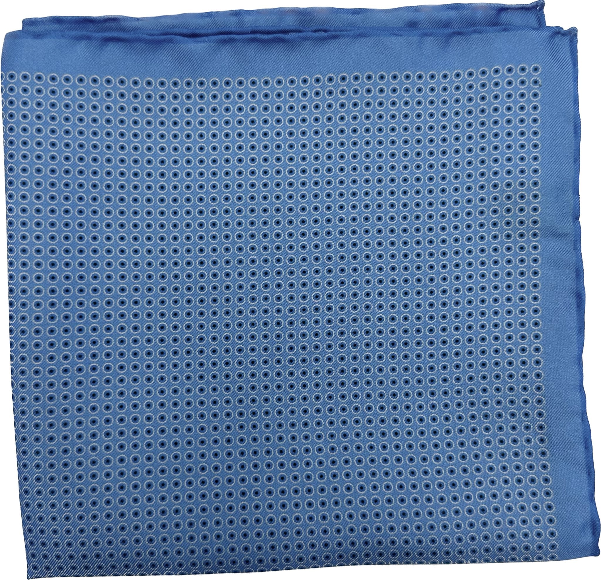 Pocket square dot celeste seta Fefè - MONSIEUR