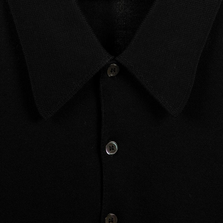 Polo Finchley manica lunga black John Smedley - MONSIEUR