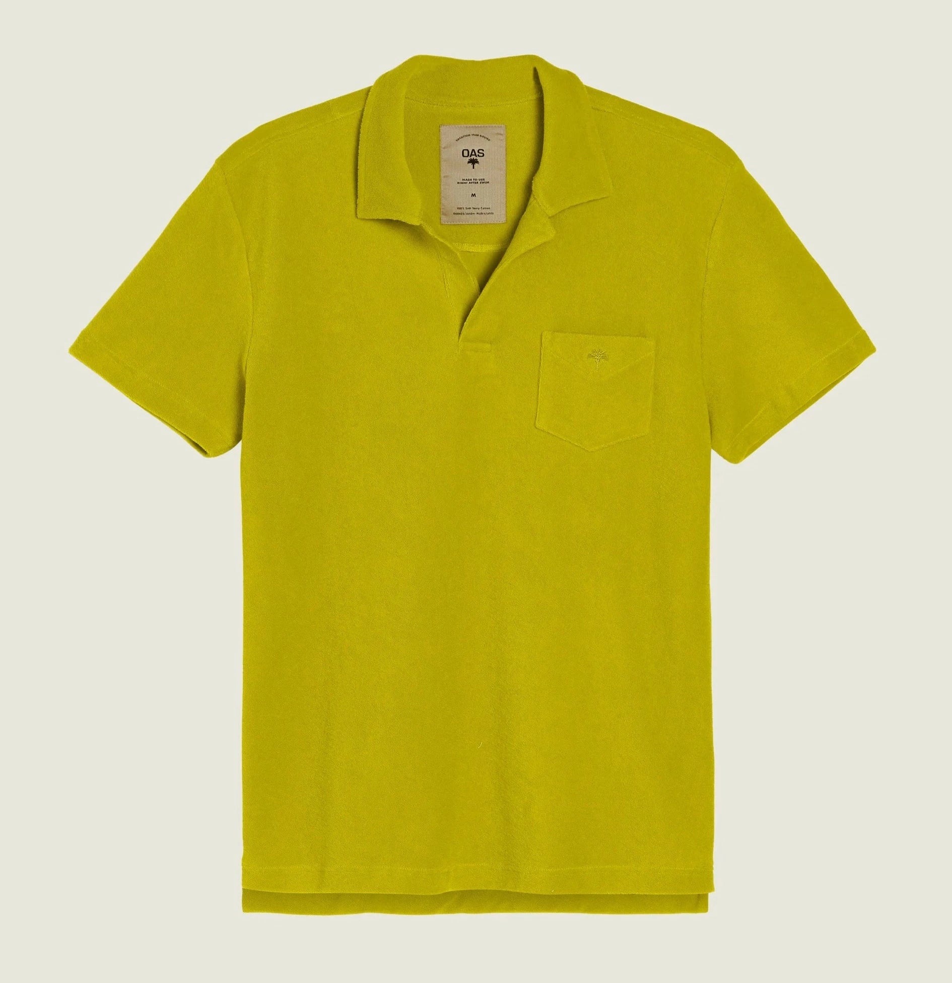 Polo spugna manica corta lime OAS - MONSIEUR