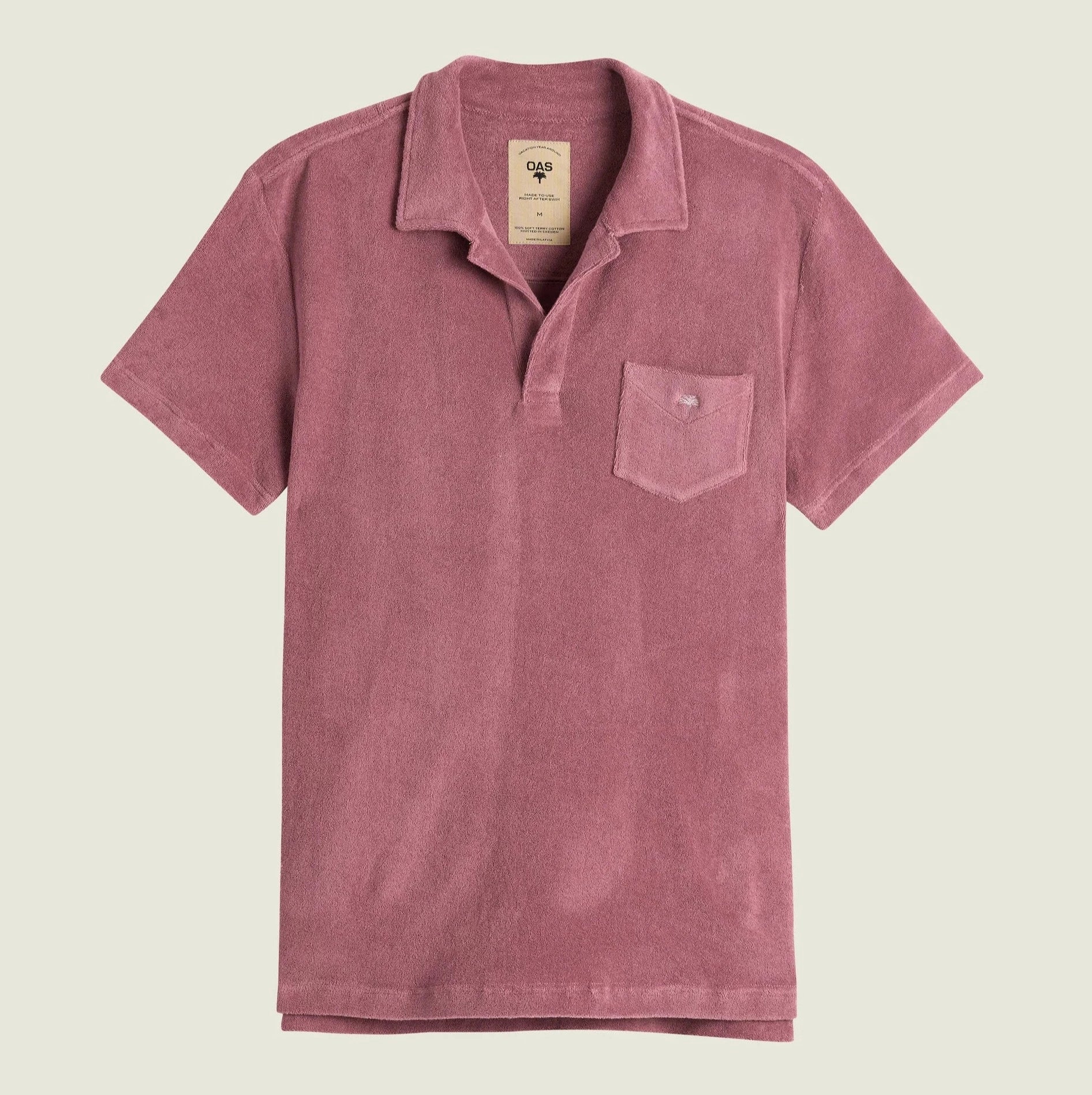 Polo spugna manica corta plum OAS - MONSIEUR