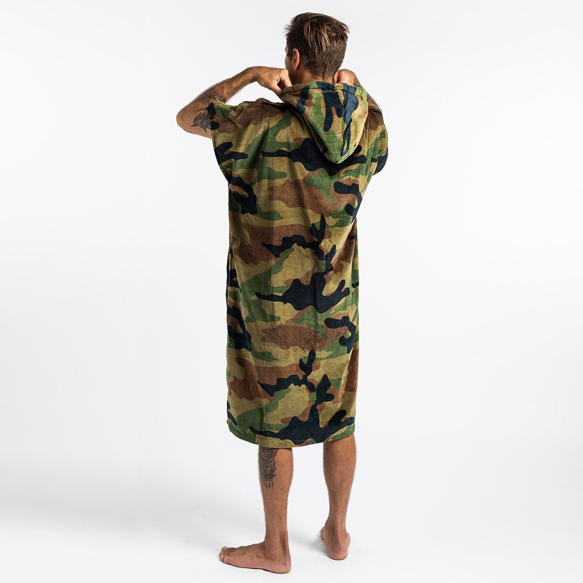 Poncho con cappuccio camo Slowtide - MONSIEUR