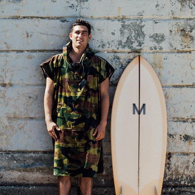 Poncho con cappuccio camo Slowtide - MONSIEUR