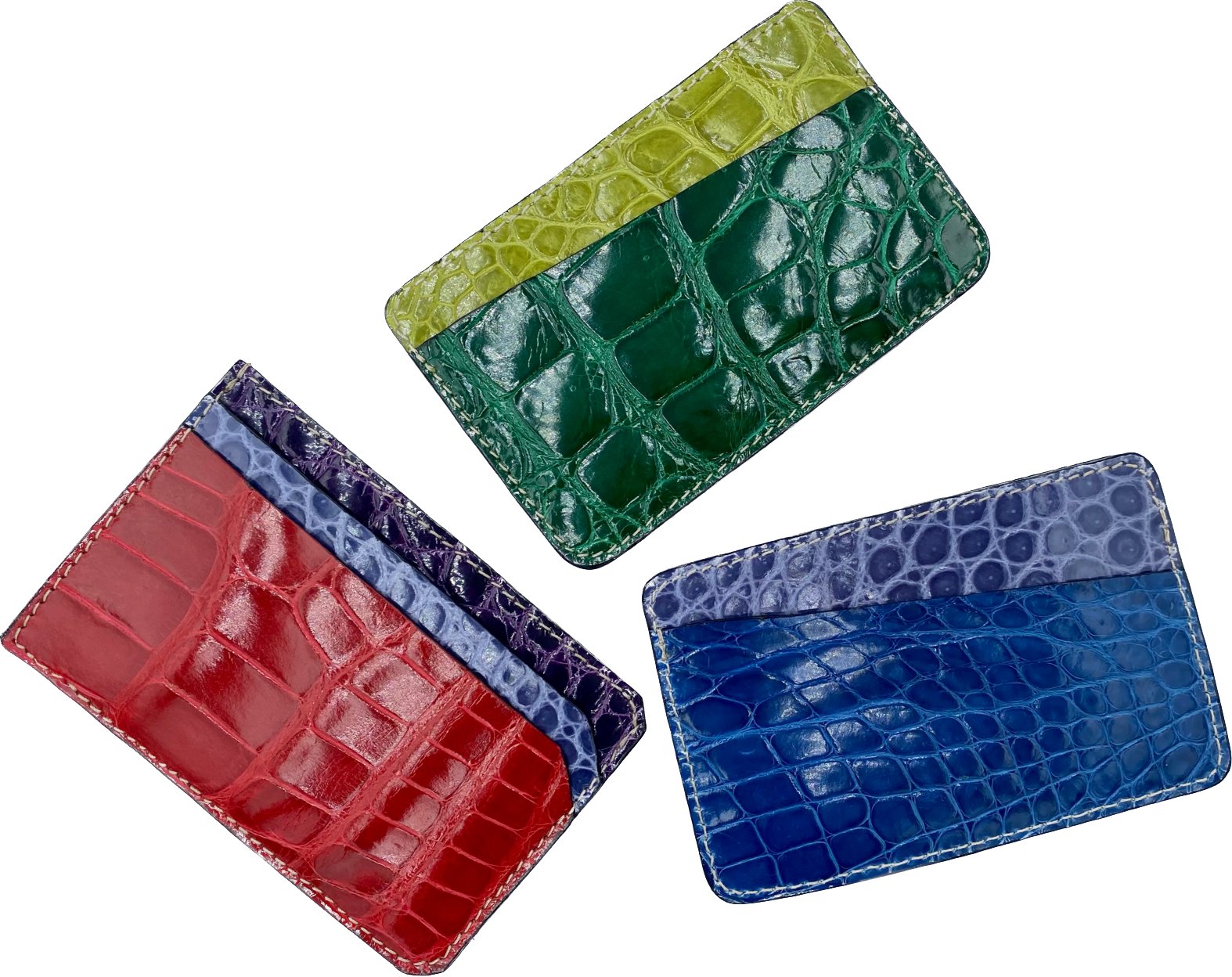 Portacarte mignon coccodrillo patchwork Monsieur - MONSIEUR