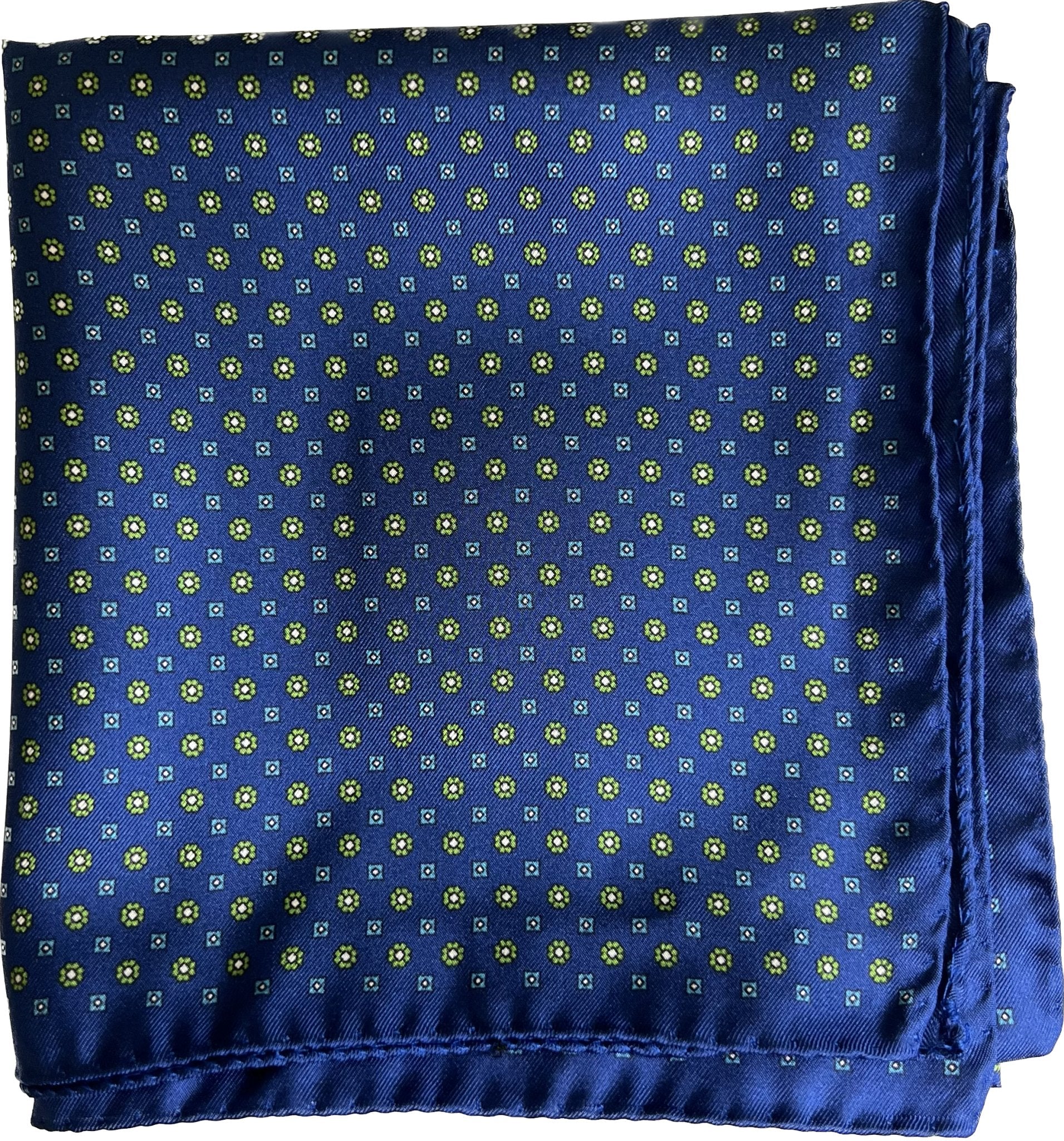 Sciarpa bandana seta blu fantasia cravatta Monsieur - MONSIEUR