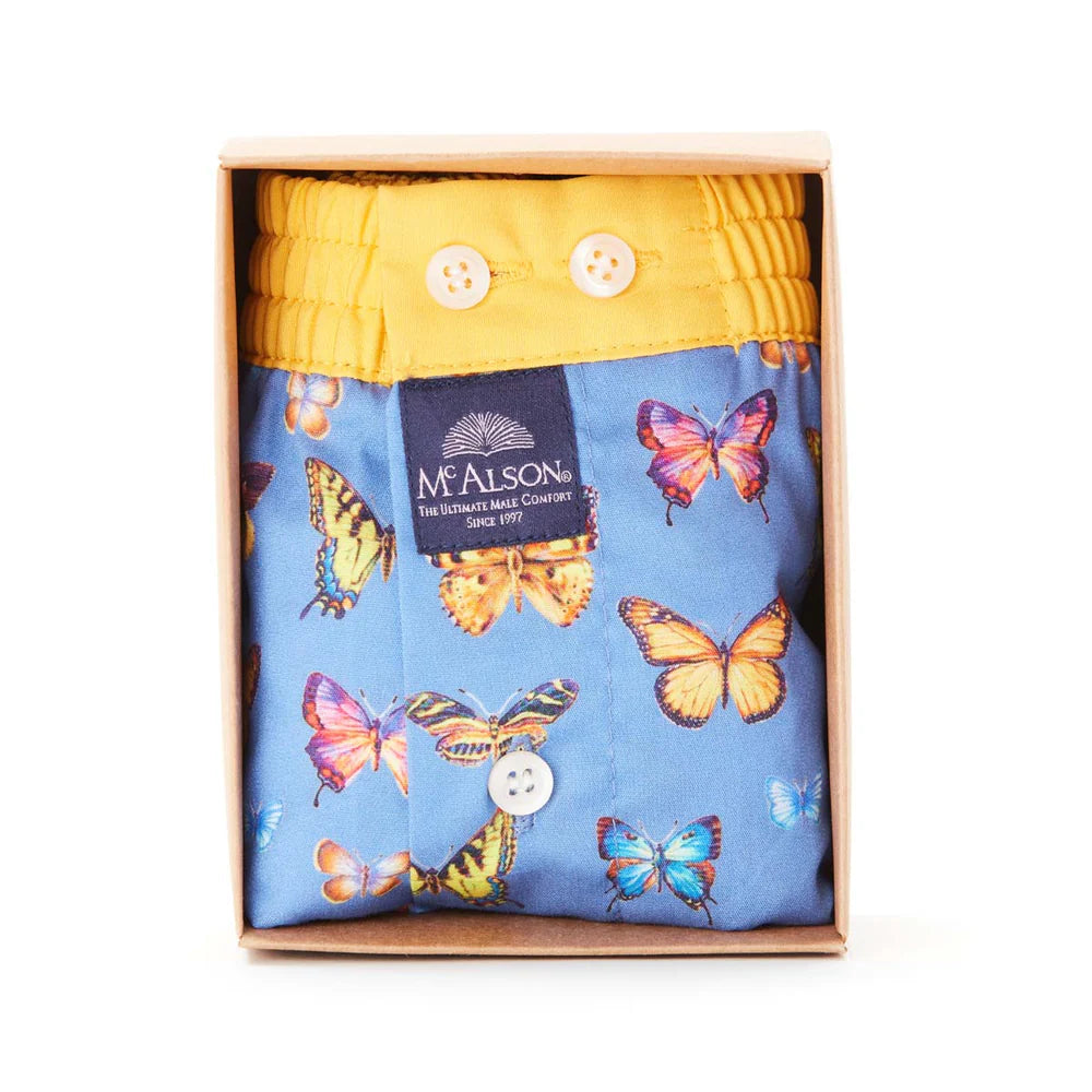 Boxer butterfly light blue McAlson