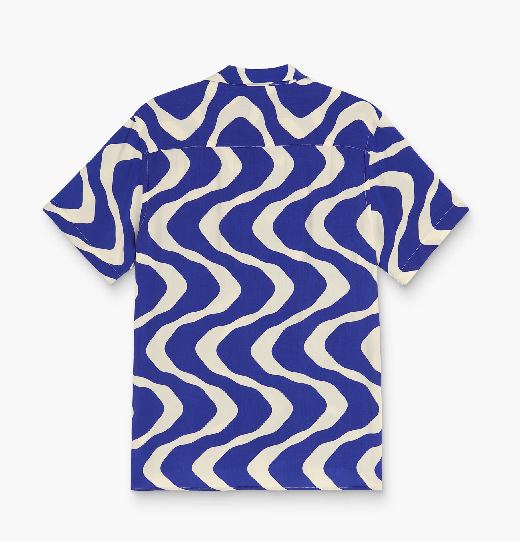 Camicia viscosa blue rippling OAS