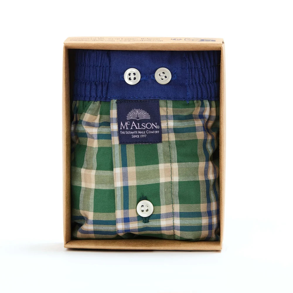 Boxer tartan verde McAlson