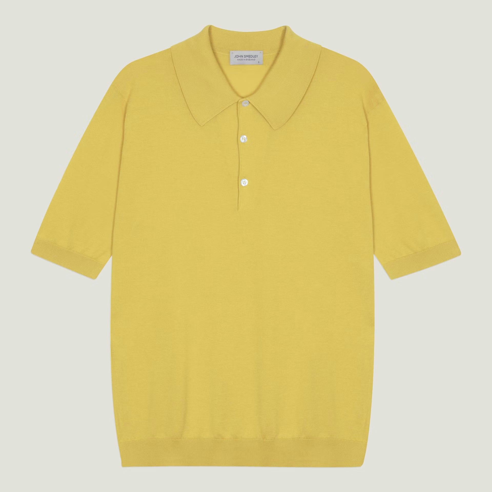 Polo Isis manica corta sea island cotton pollen John Smedley