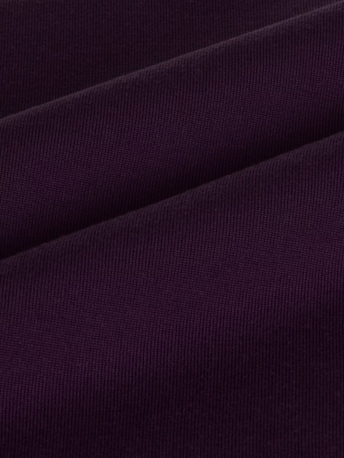 Gilet Bolton extra fine merino wool velvet plum John Smedley