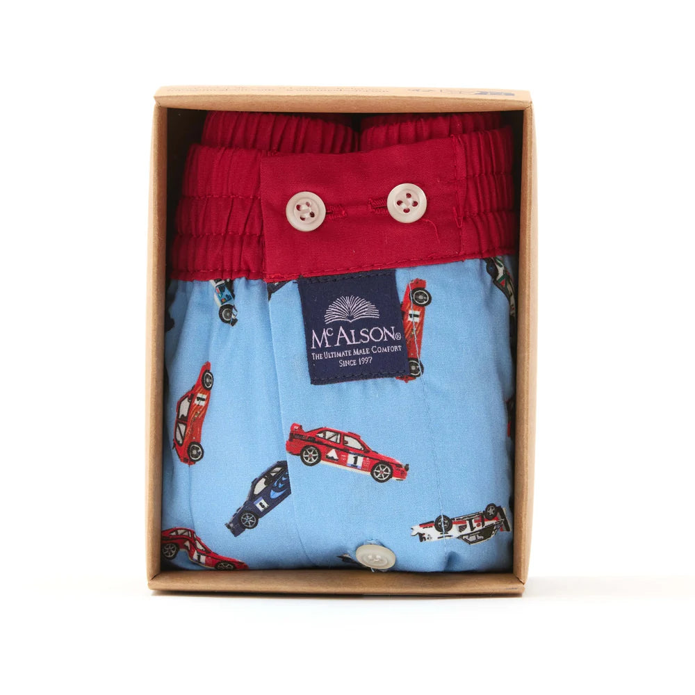 Boxer racecar light blue McAlson