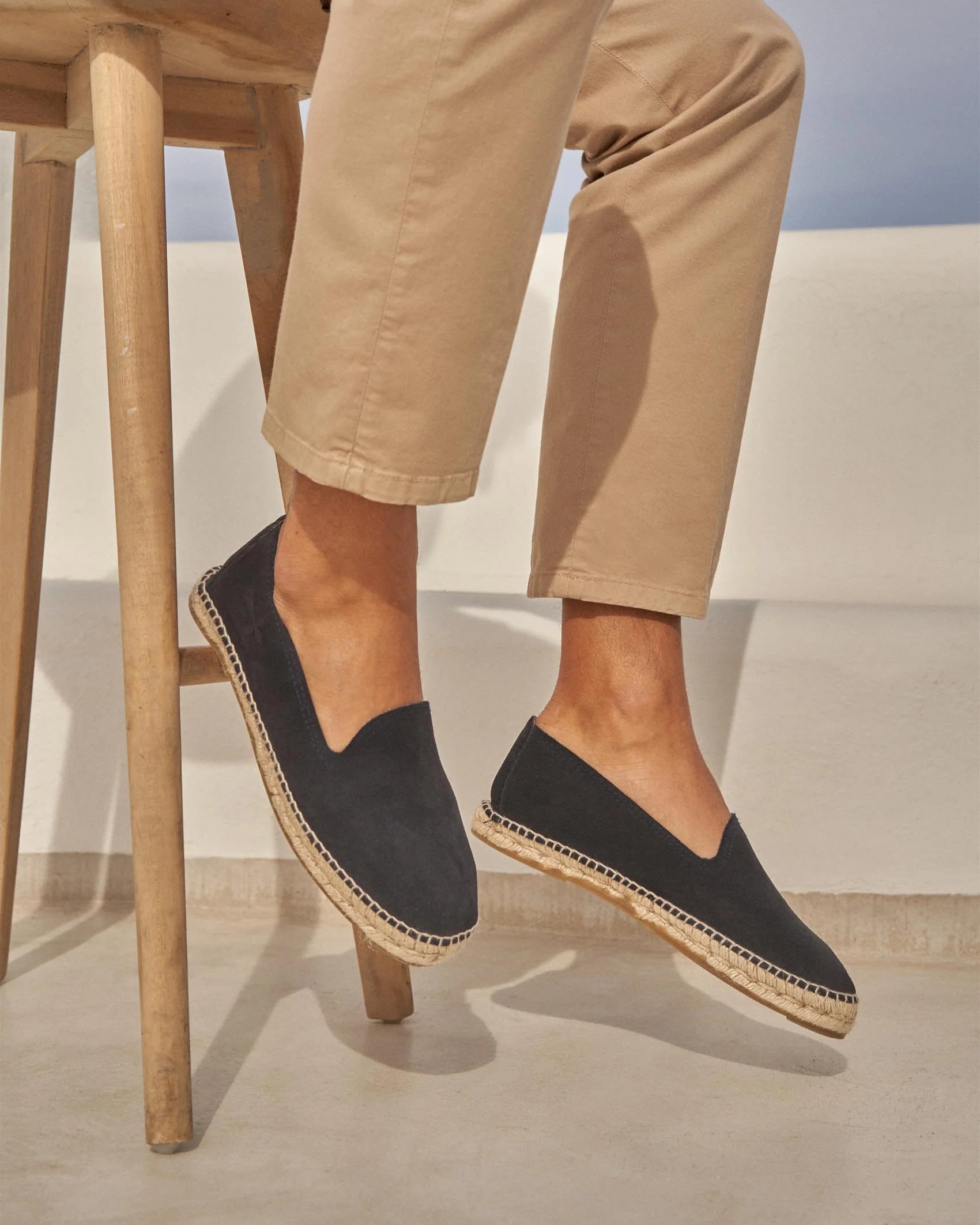Espadrillas suede Hamptons Patriot Blue Manebì