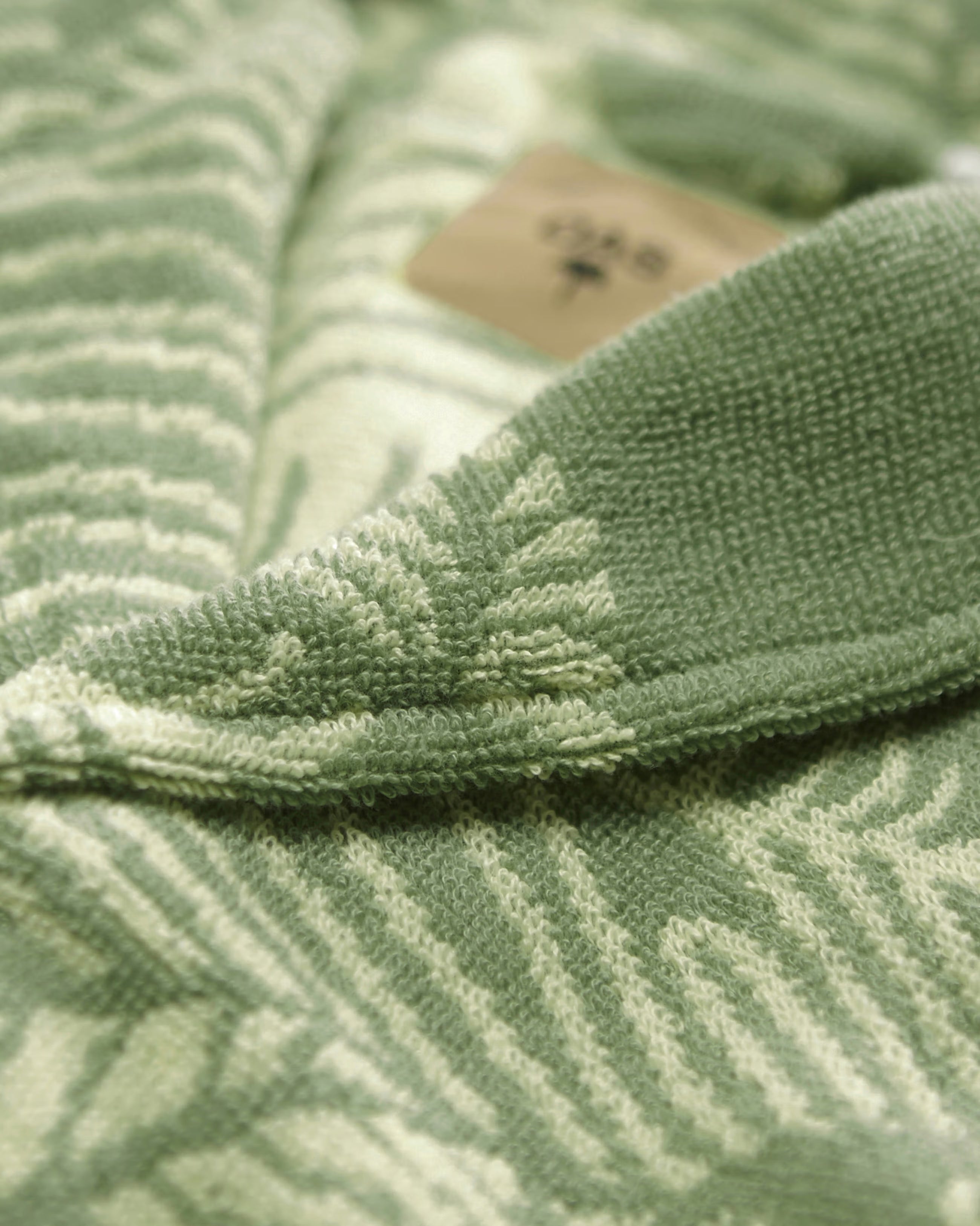 Camicia spugna jacquard foglia banano OAS