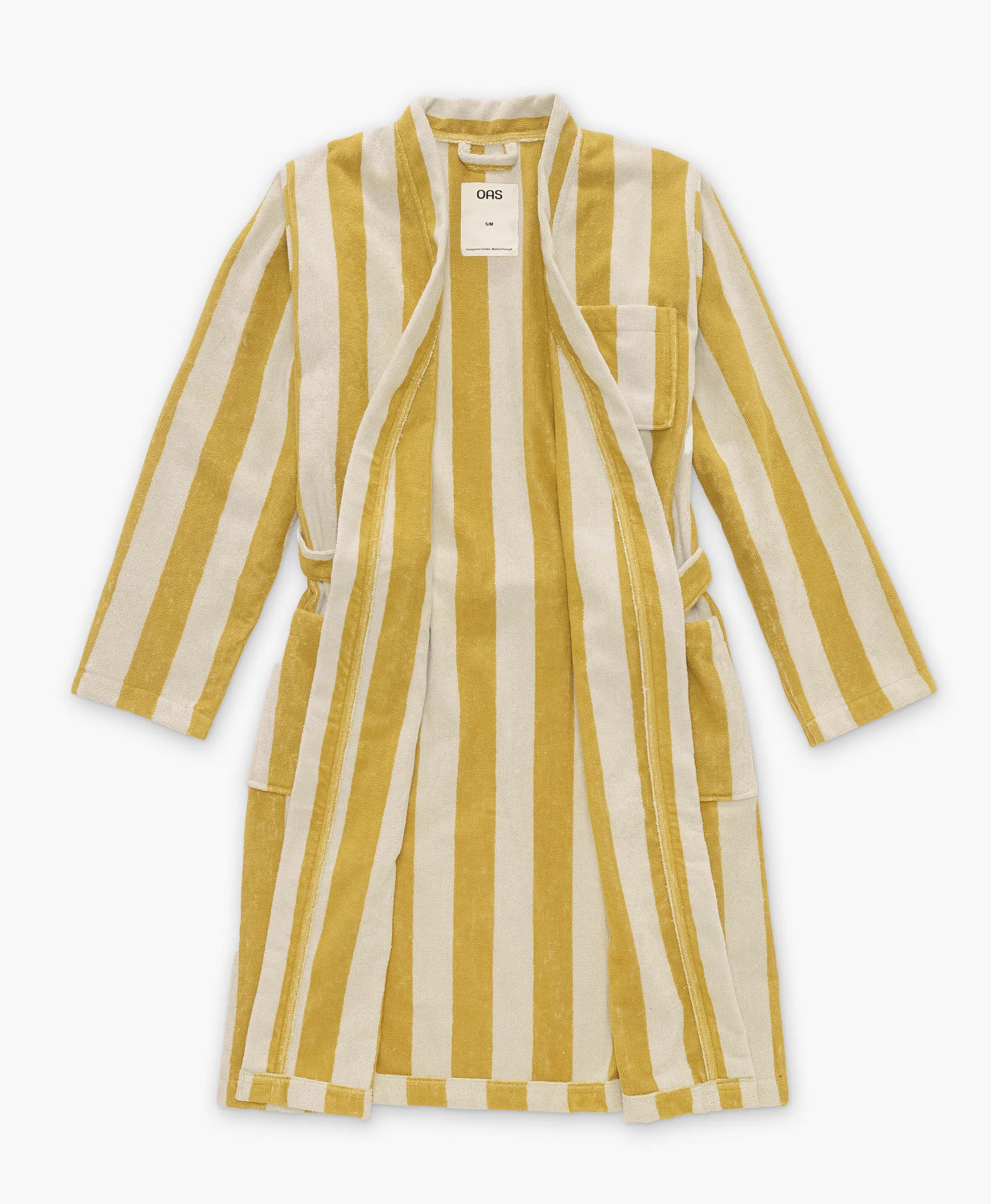 Accappatoio in spugna rigato OAS