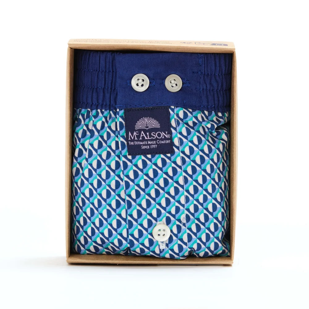 Boxer geometrico turchese McAlson