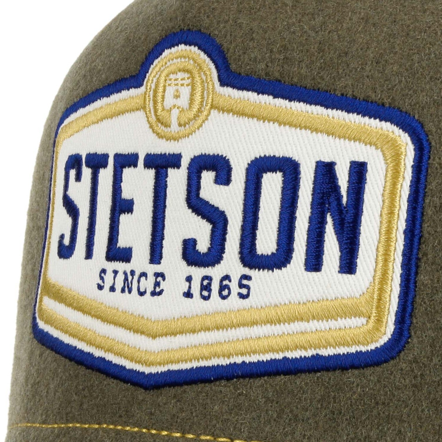 Cappellino wordmark patch verde oliva Stetson