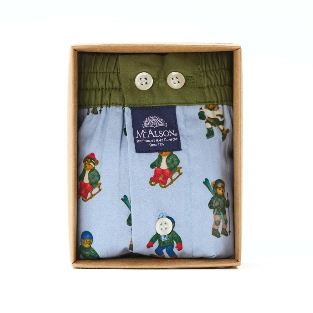 Boxer orso alpino light blue McAlson