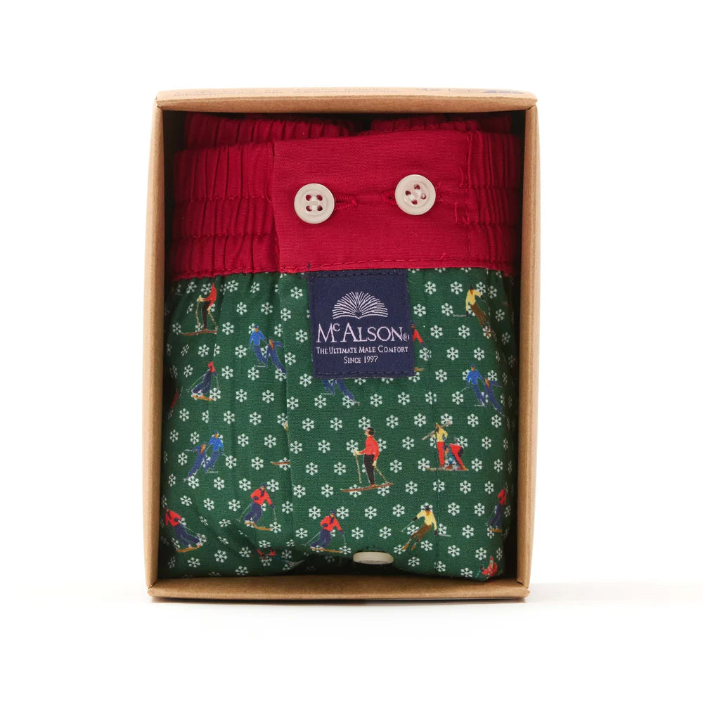 Boxer sciatori verde McAlson