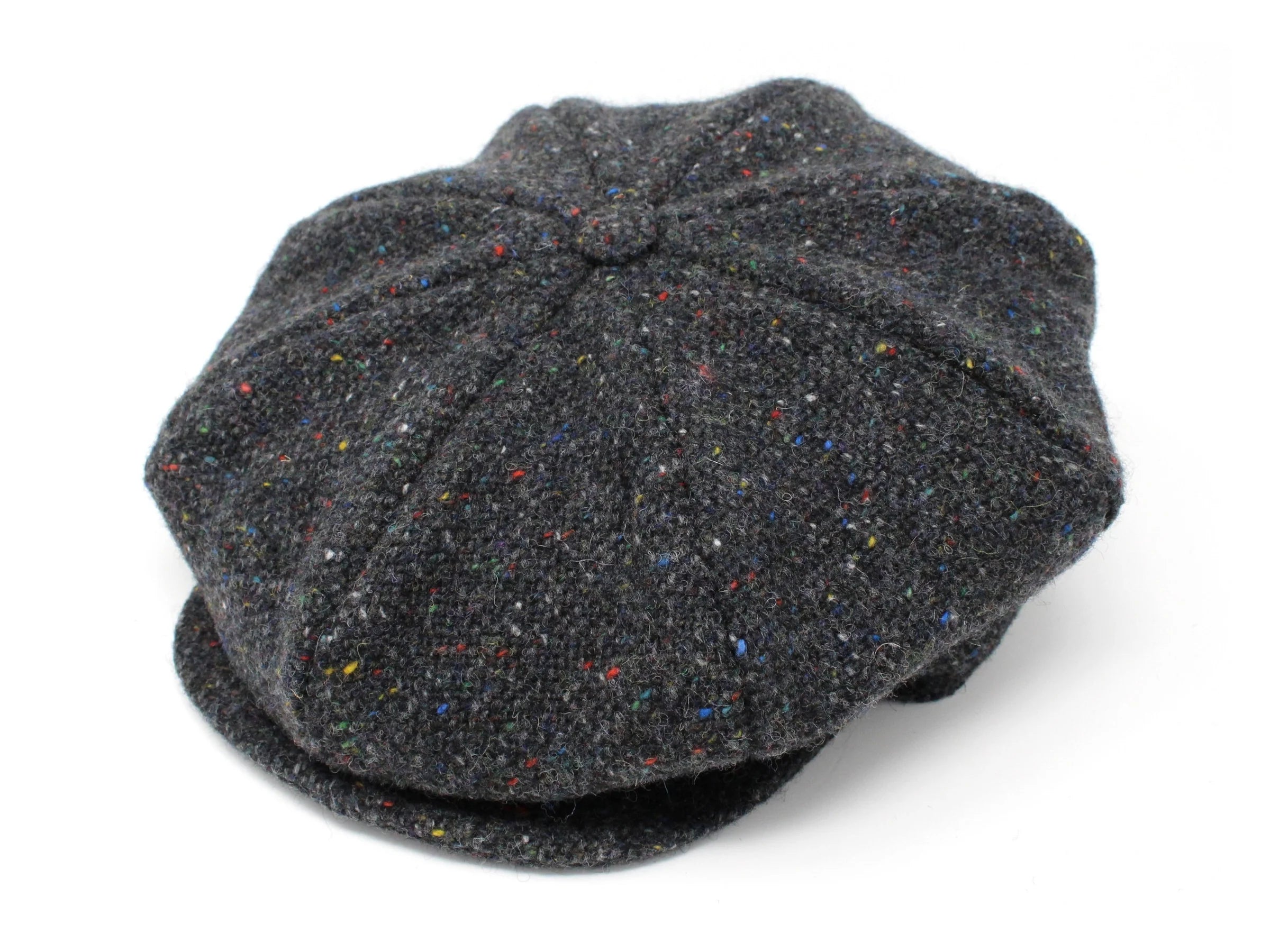 Cappello otto spicchi irish tweed grigio scuro Hanna Hats