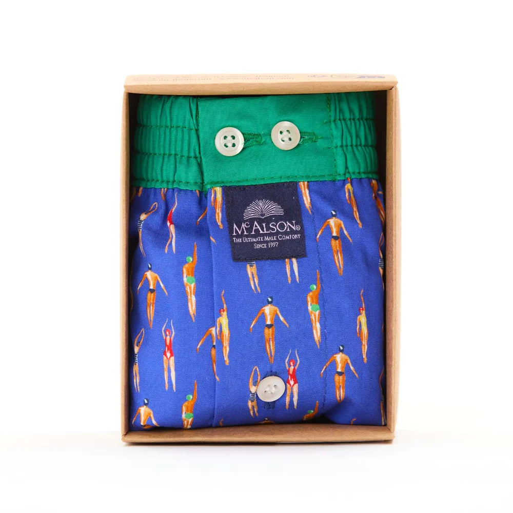 Boxer fantasia nuotatori blu McAlson