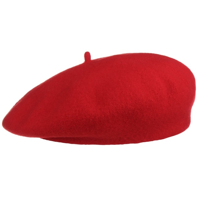 Basco lana cashmere rosso Barascon