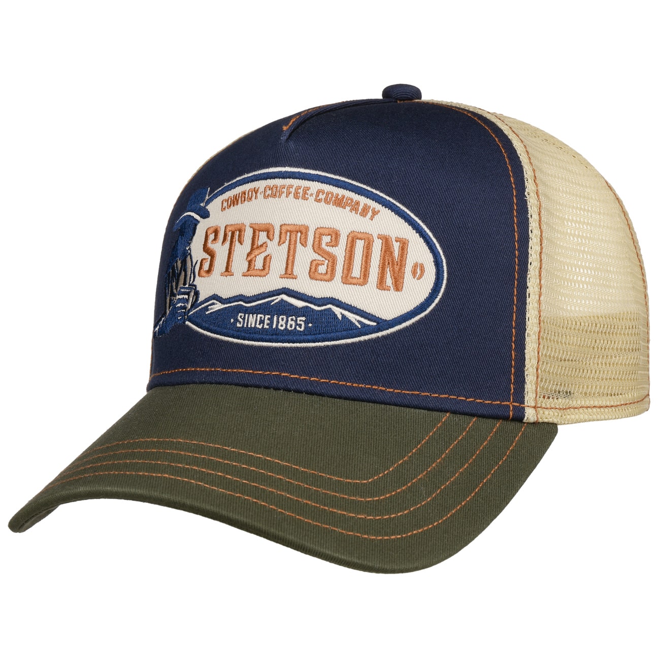 Cappellino Trucker Cap Cowboy Coffee Stetson