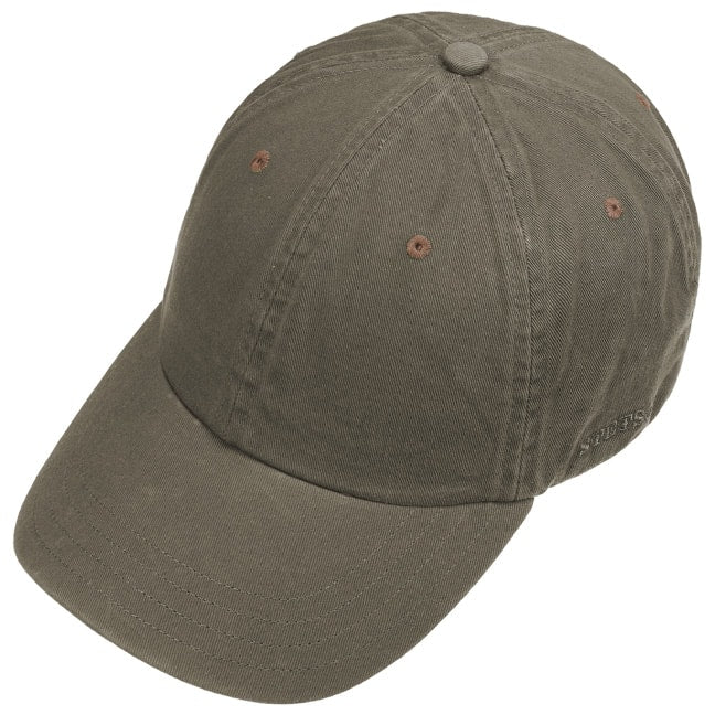 Cappellino da baseball verde oliva Stetson