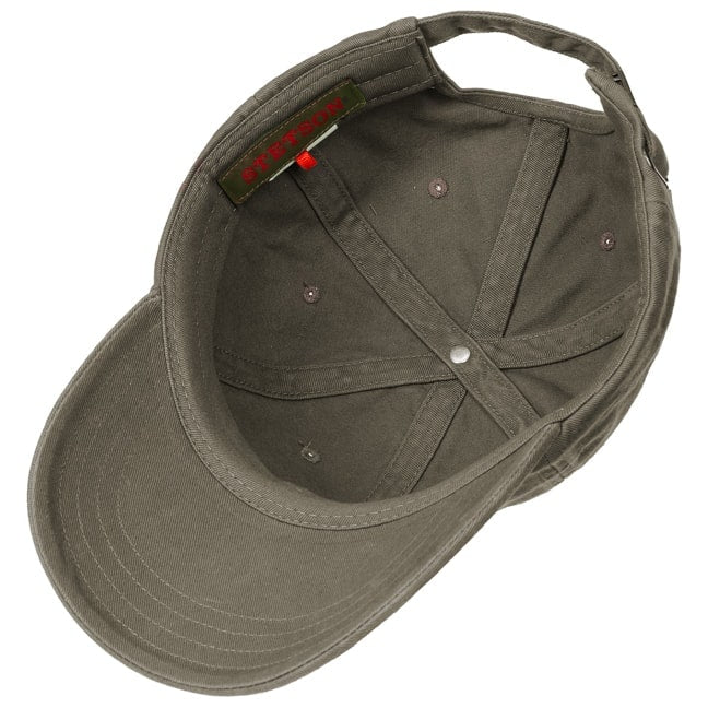 Cappellino da baseball verde oliva Stetson