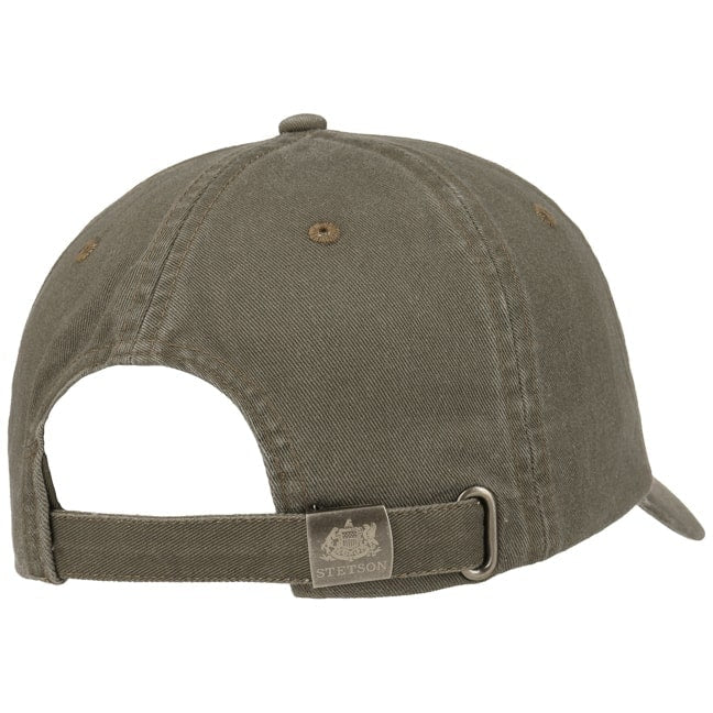 Cappellino da baseball verde oliva Stetson