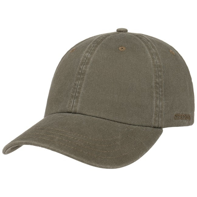 Cappellino da baseball verde oliva Stetson