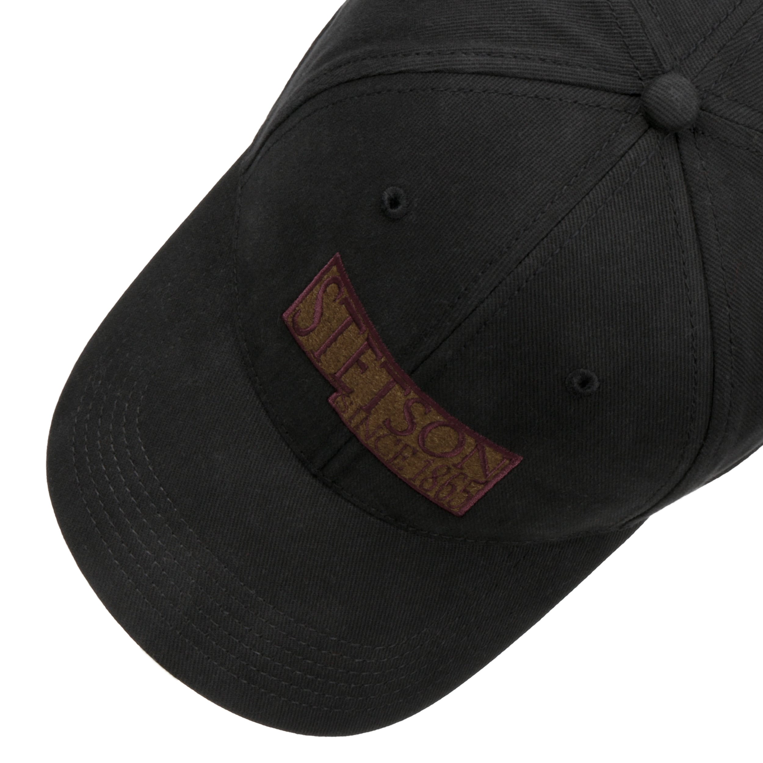 Cappellino baseball brushed twill 1865 nero Stetson
