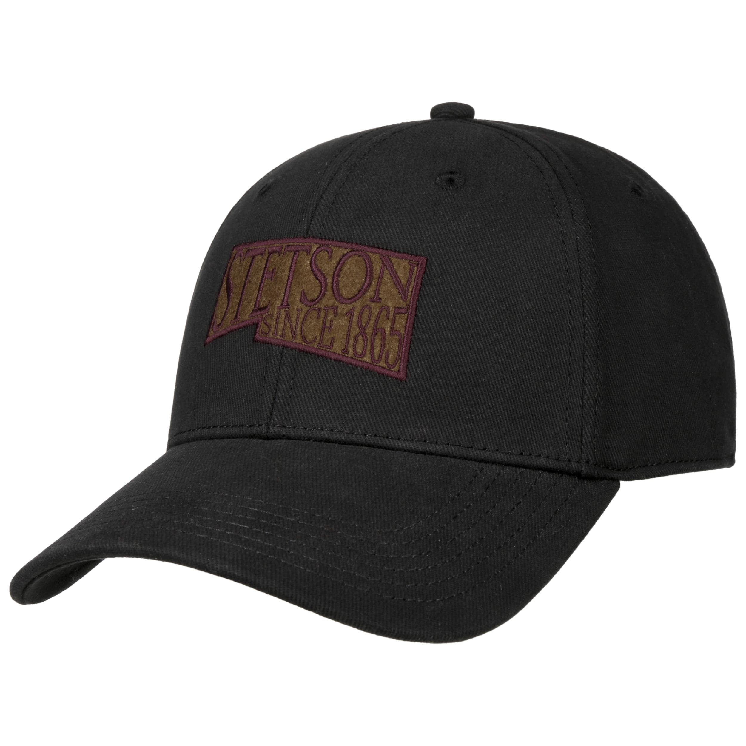 Cappellino baseball brushed twill 1865 nero Stetson