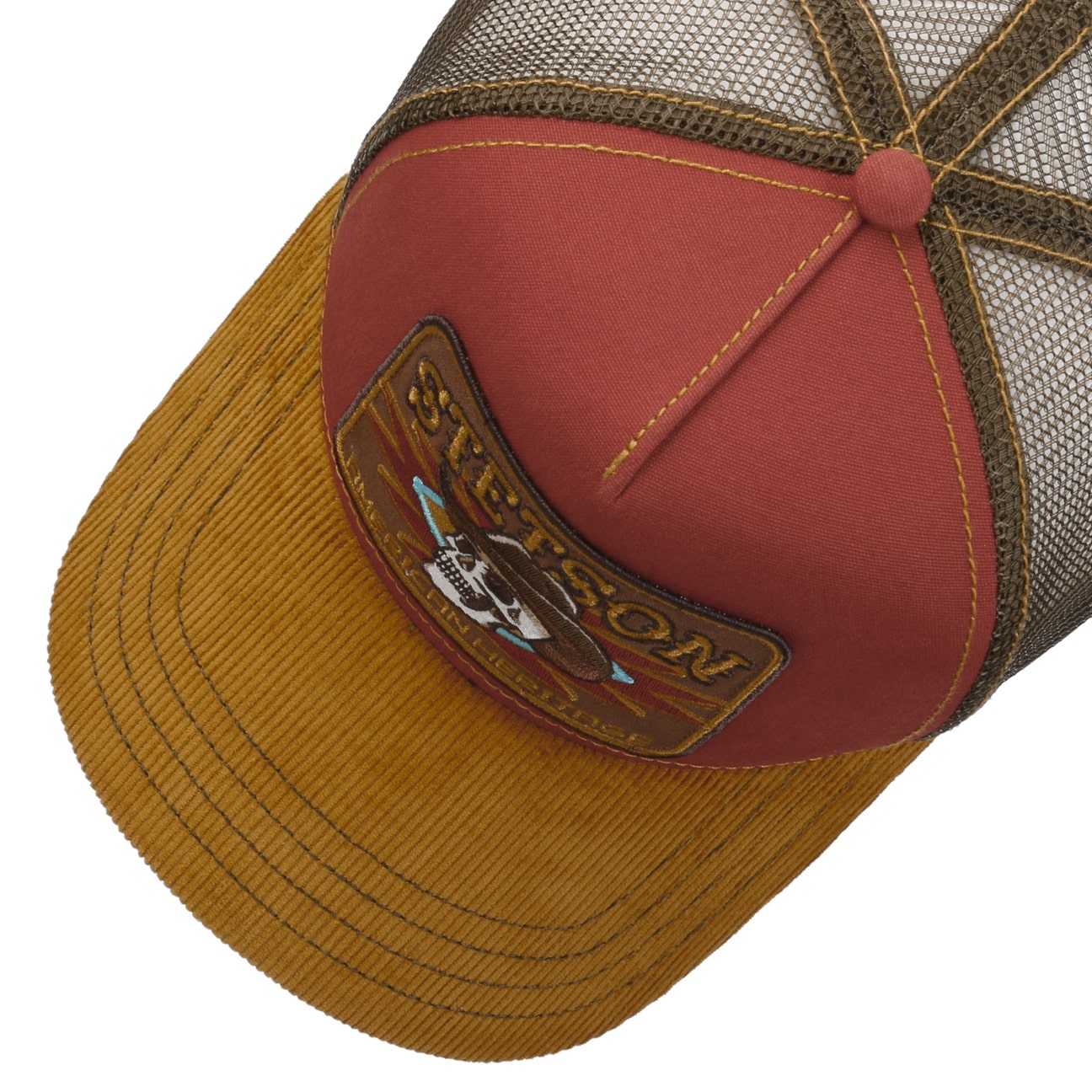 Cappellino Trucker Cowboy Skull Stetson