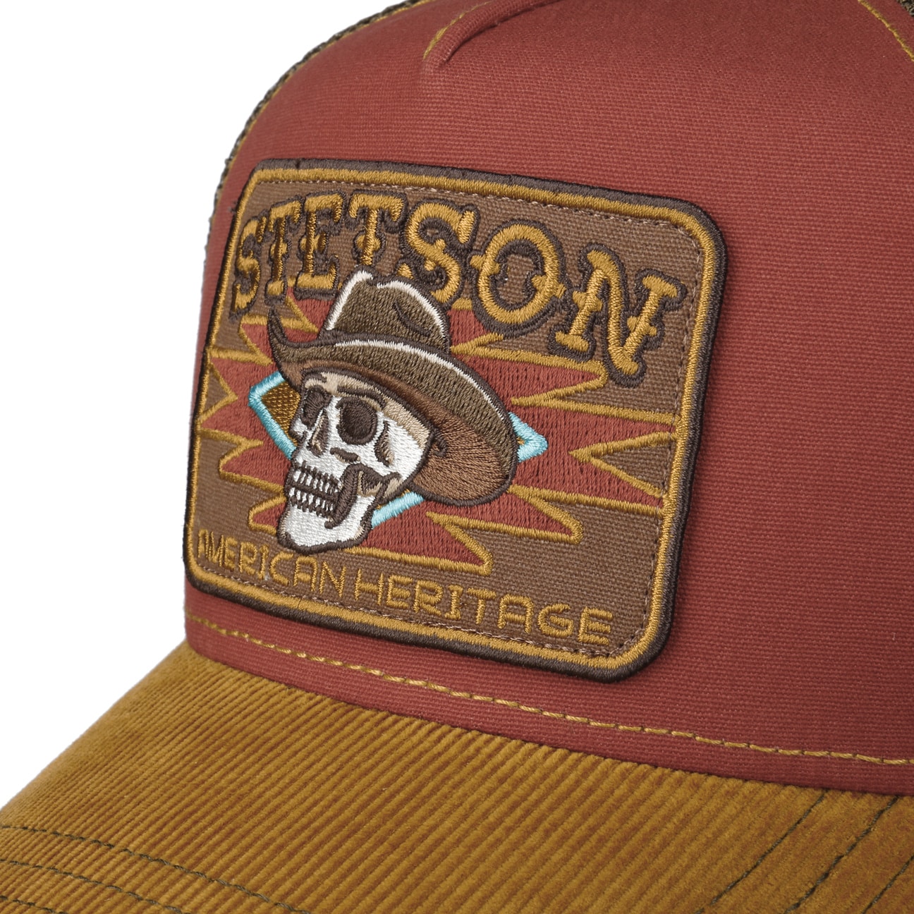 Cappellino Trucker Cowboy Skull Stetson