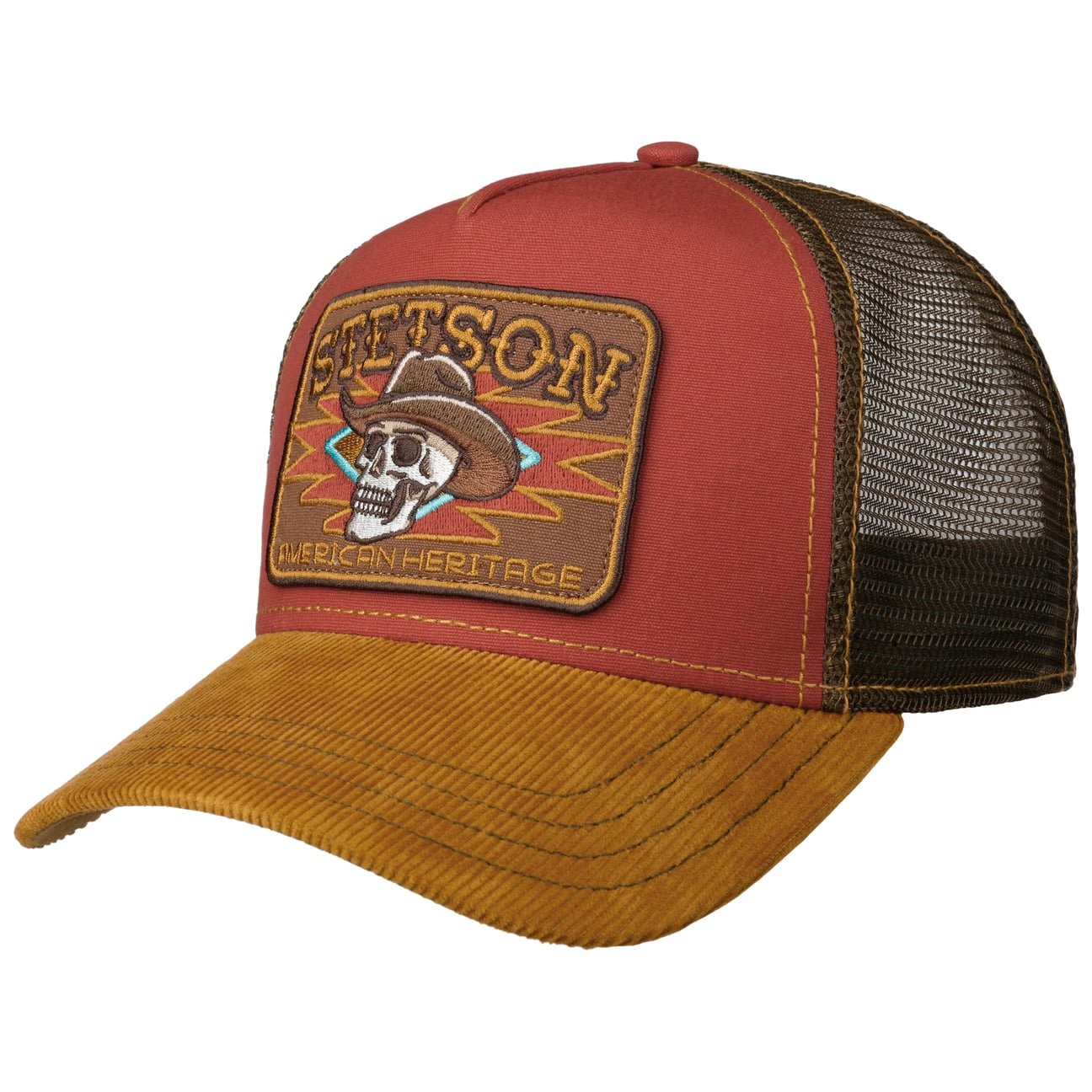 Cappellino Trucker Cowboy Skull Stetson
