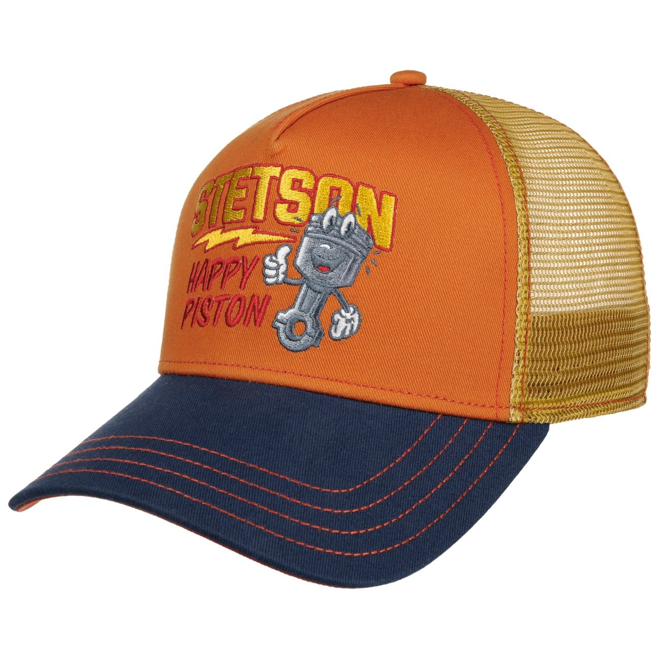 Cappellino Trucker Happy Piston Stetson