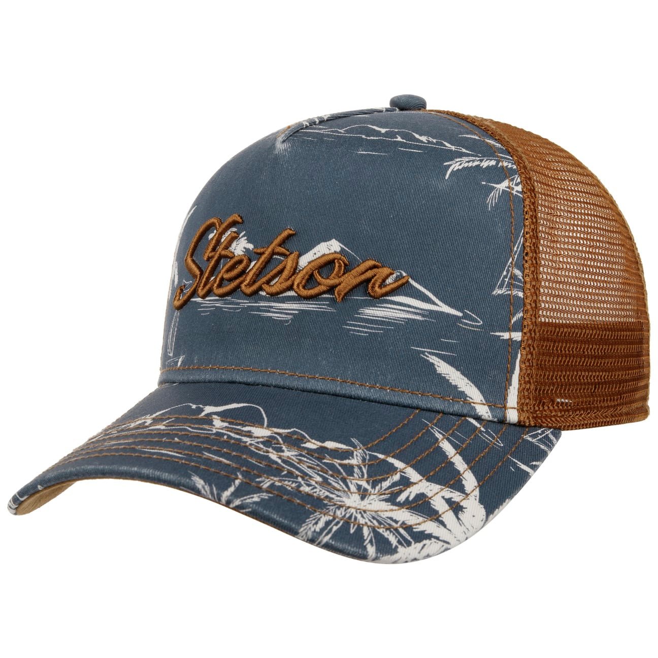 Cappellino Trucker Minimal Alhoa print Stetson